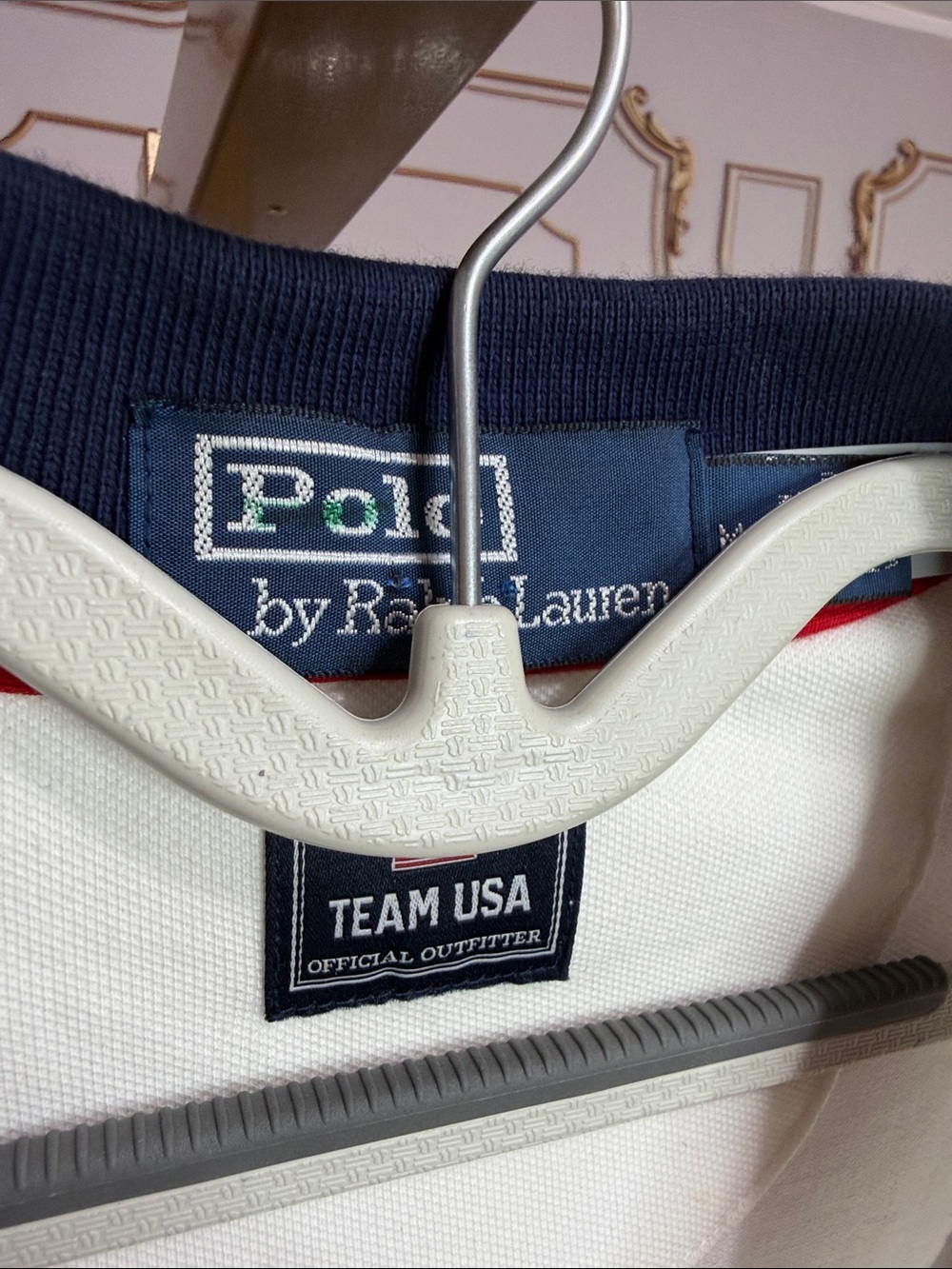 Polo Ralph Lauren Team USA Graphic Polo Dress White Navy. Size M - Picture 5 of 9